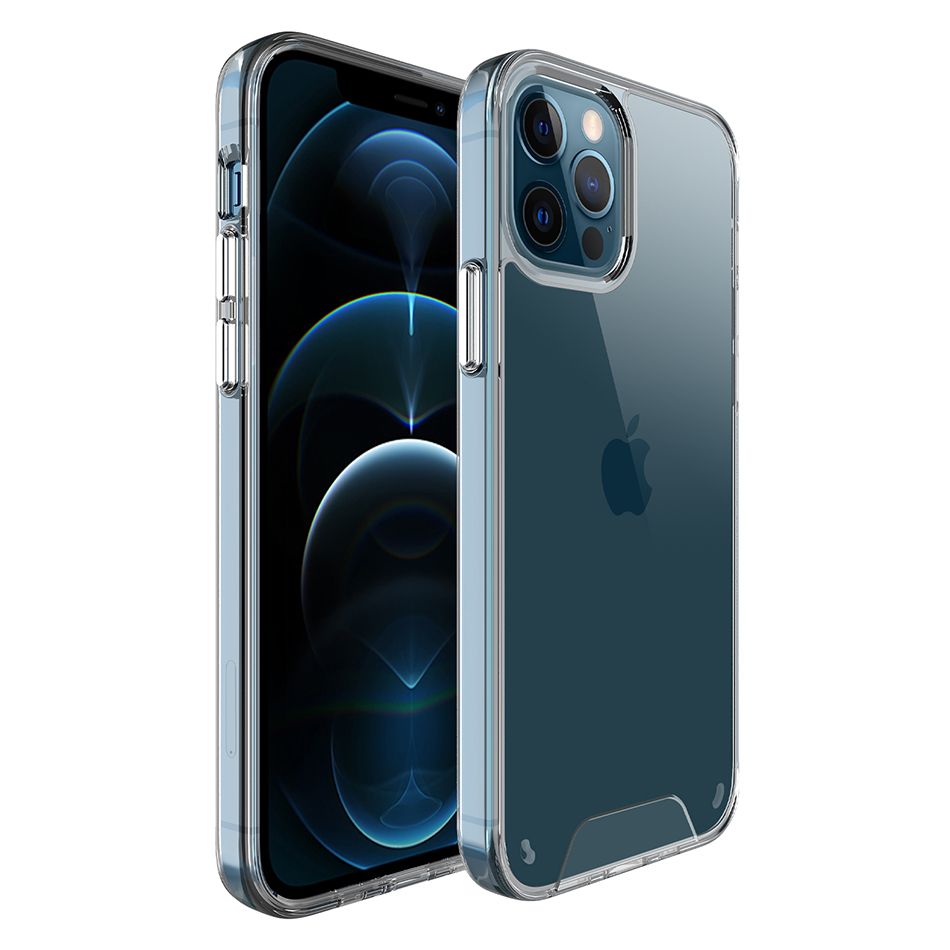 Premium Space Transparent Rugged Clear TPU PC Shockproof Phone 