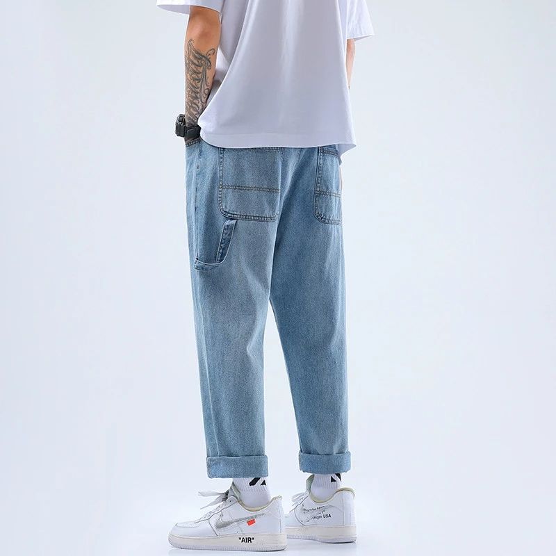 Compre Lavado Vintage Ancho Jeans Hombre 2021 Apliques Casual Sueltos Bagg Pantalones  Pantalones Pantalones Coreanos Mezclilla Pantalones Pantalones Hombres 3xl  Más Tamaño A 30,97 € Del Milingstore | Es.Dhgate.Com