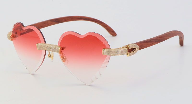 Wood Gold Red Lens