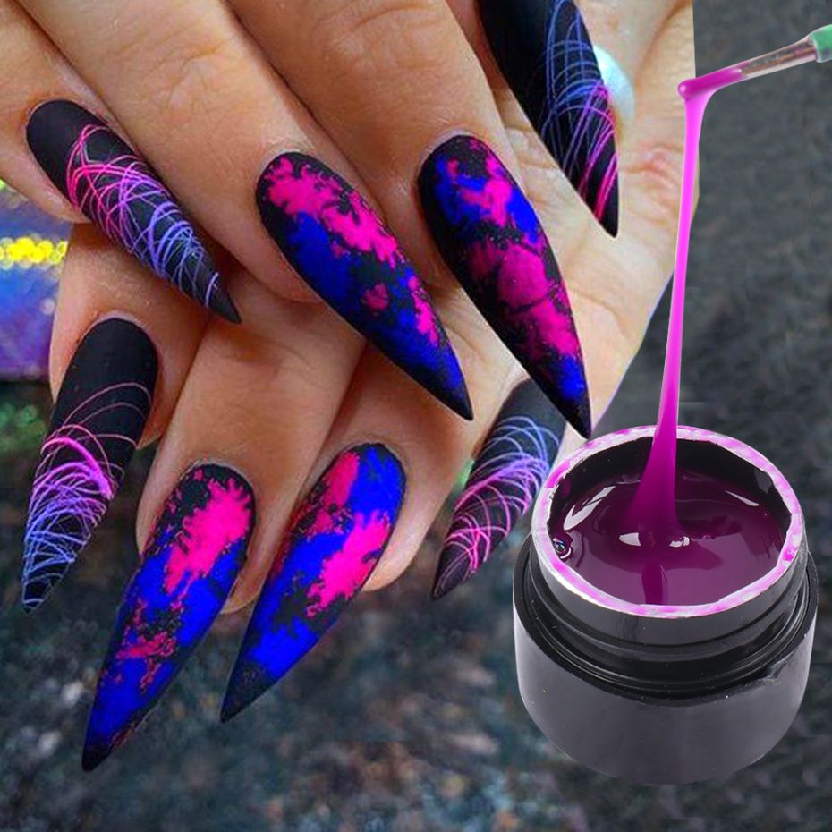 Nail Spider Gel Web Painting Drawing Gel Polish Nail Art Design Manicuring  Creative Wire Point Line Luminous Lacquers LA1840 From Jinggongbeauty,  $7.22 | DHgate.Com
