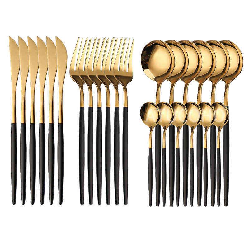 24pcs-svart-guld