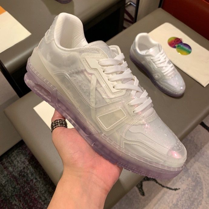 Compra Louis Vuitton LV Shoes Moda Picos De Corte Bajo Pisos Zapatos Red  Bottom Para Hombres Y Mujeres Zapatillas De Deporte De Cuero Zapatos De  Diseñador De Fiesta DOXC200904 Barato | Entrega