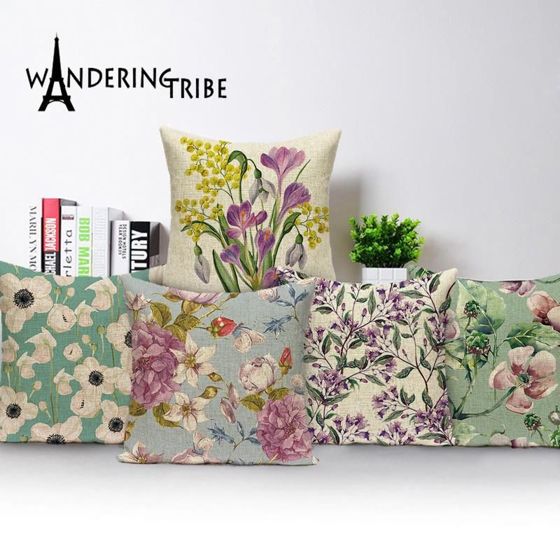 shabby chic throw pillows