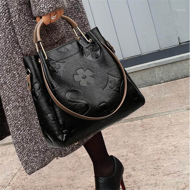 Women Handbag Genuine Leather Bags For Women Big Bucket Women Shoulder Bag Handbags,Black,Mini 