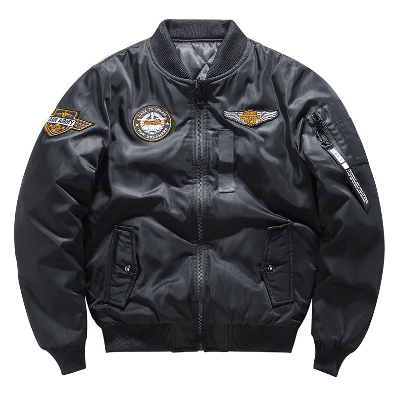 Hecho de bomba Extremo Piloto Piloto Ropa Chaqueta de Cuero Cuero Cuero Hombre Sheepskin Chaqueta  de Invierno