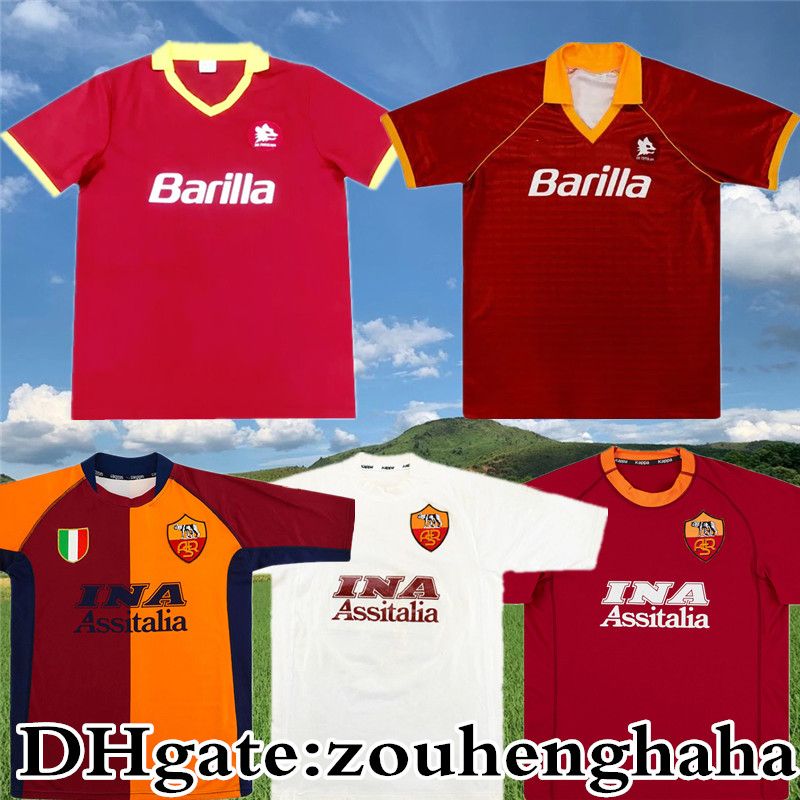Retro Roma Totti Cafu Como Fútbol Jersey 1989 90 91 92 94 2000 01 02 Nakata  Batistuta Tommasi Cassano Candela Classic Football Shirt Por Zouhenghaha,  29,78 € | Es.Dhgate.Com