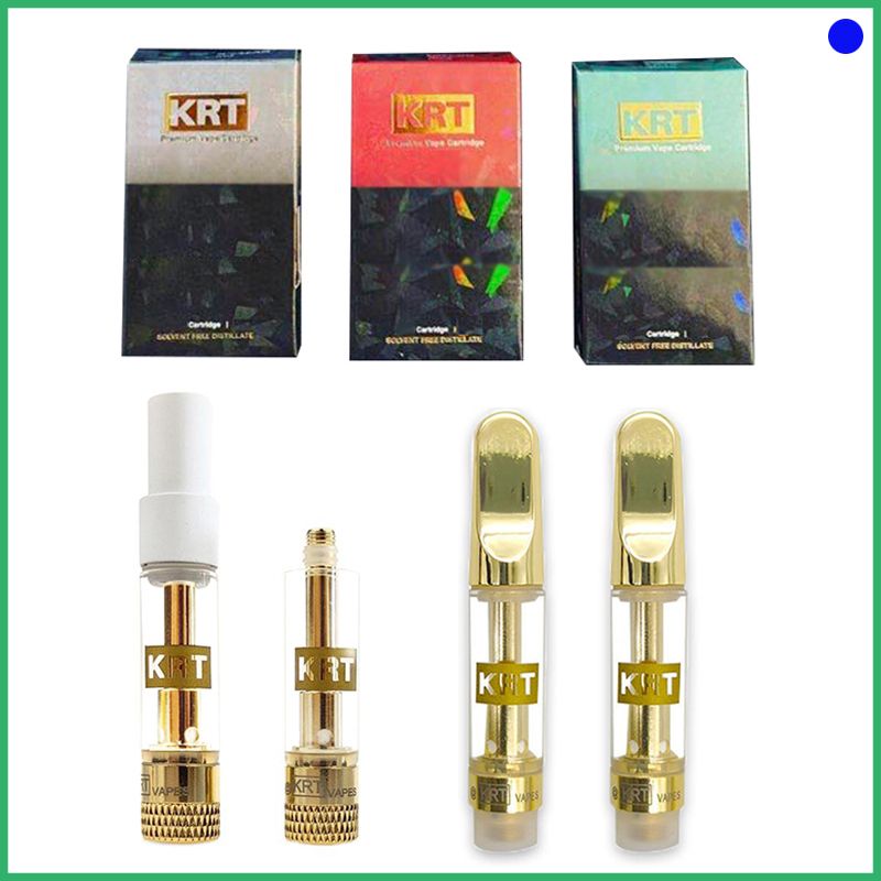 KRT New Packaging Vape Tank Glass Cartridge Ceramic Carts 0.8/1.0ml