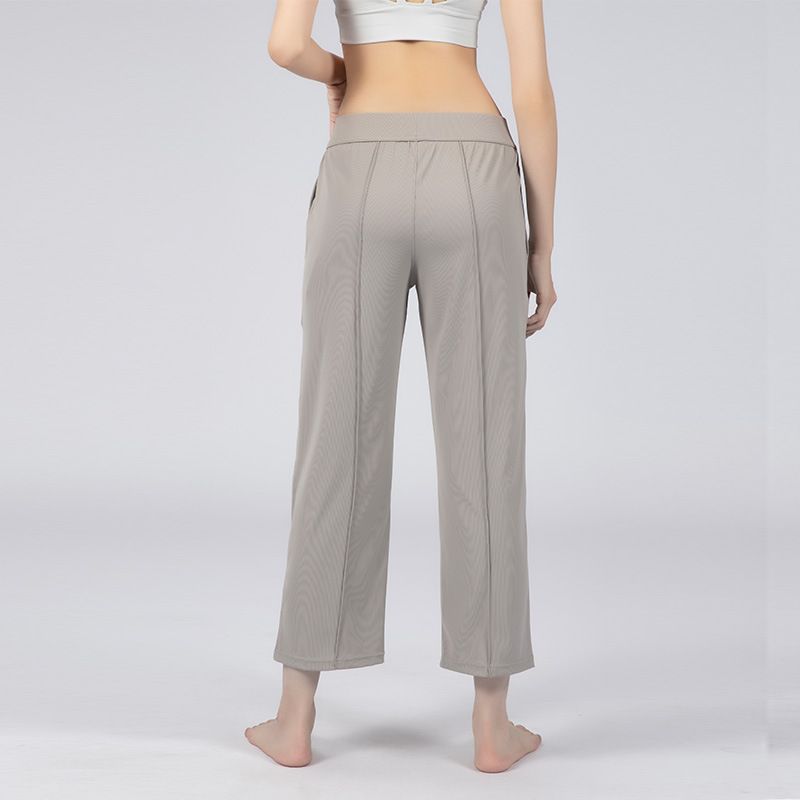 Loose Sports Pants Women Running Yoga Pants Pocket Elastic Waist Fitness Trousers Gym Pants Sport Training Trouser Ladies
