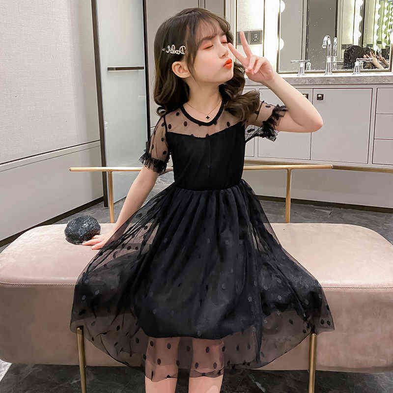 Verano Negro Encaje Bebé Niñas Vestido Niños Malla Princesa Vestidos Moda Vestido De Para Niñas 3t 4t 5 7 8 9 10 11 Años Frocks Aa220303 De € | DHgate