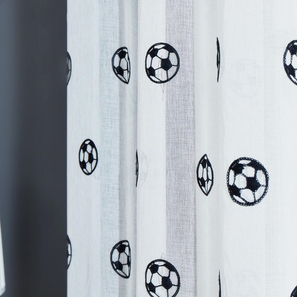 2021 Football Curtains Embroidered Children Curtains Boys Sheer