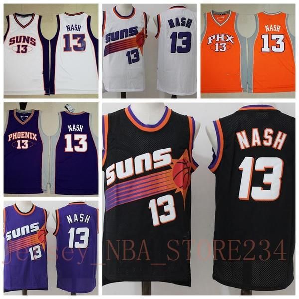 2021 Hot Vintage Basketball Jerseys Home Steve Nash 13