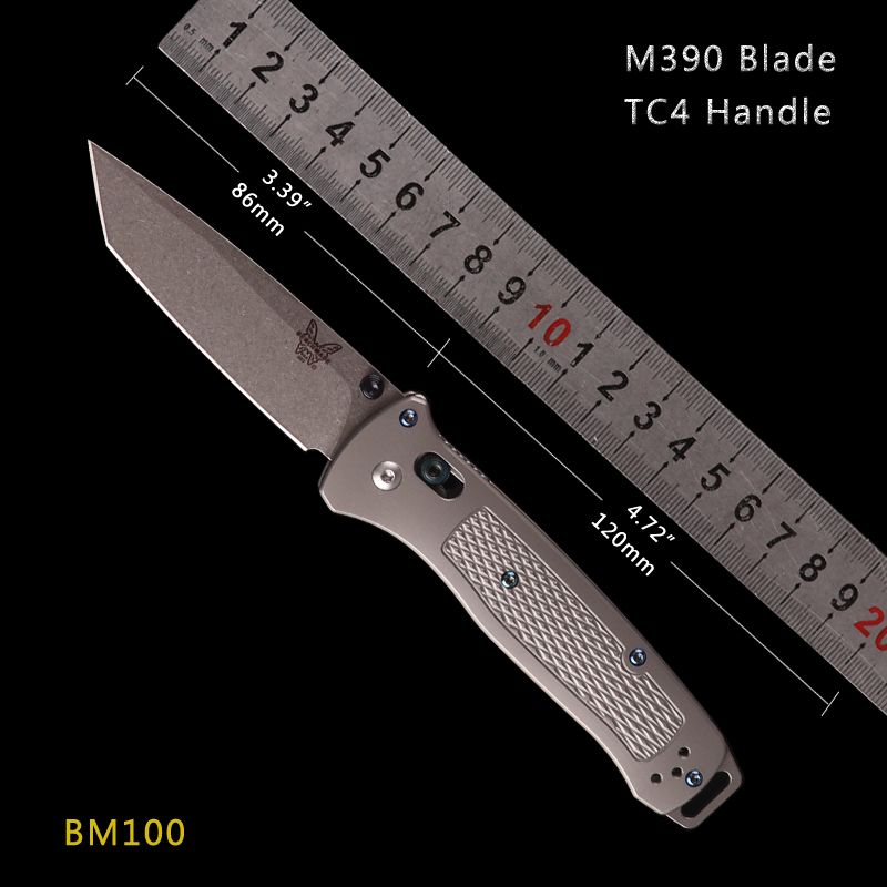 TC4 Titanium CNC Machined Benchmade Knife T6061 Aviation Aluminum ...