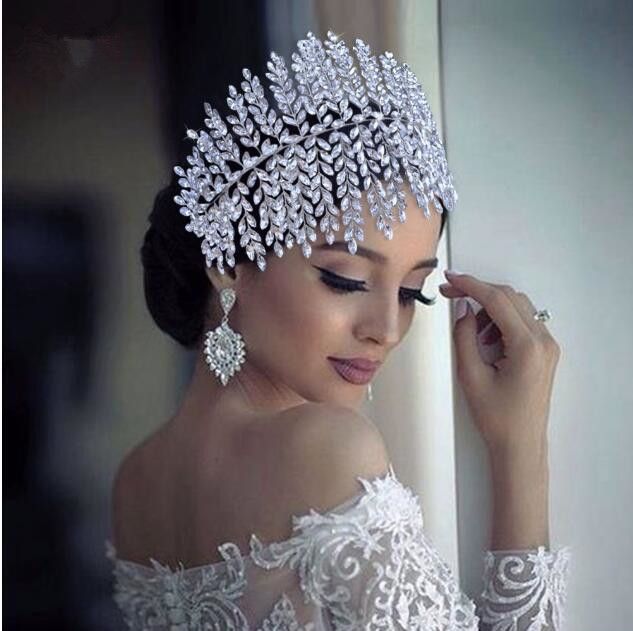 Luxury Crystal Bridal Tiara Wedding Hair Jewelry Golden Rhinestone Bridal Hair Accessories Wedding Headpieces Luxury Crystal Bridal Tiara Wedding Hair Jewelry Golden Rhinestone Bridal Hair Accessories Wedding Headpieces
