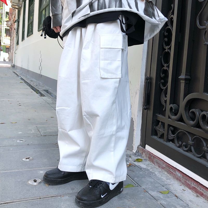Compra Harem Suelto Harem Cargo Jogger Hip Hop Bolsillo Pantalón Streetwear  Punk Track Camo Blanco Harajuku Mujer Hombre Corea Alta Cintura T200423  Barato | Entrega Rápida Y Calidad | Es.Dhgate