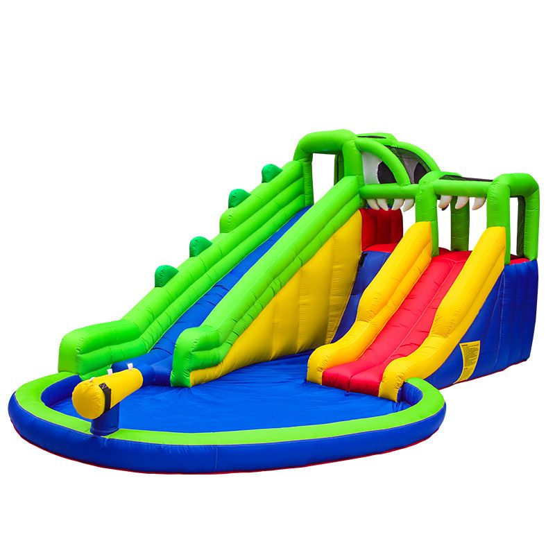 crocodile slide pool