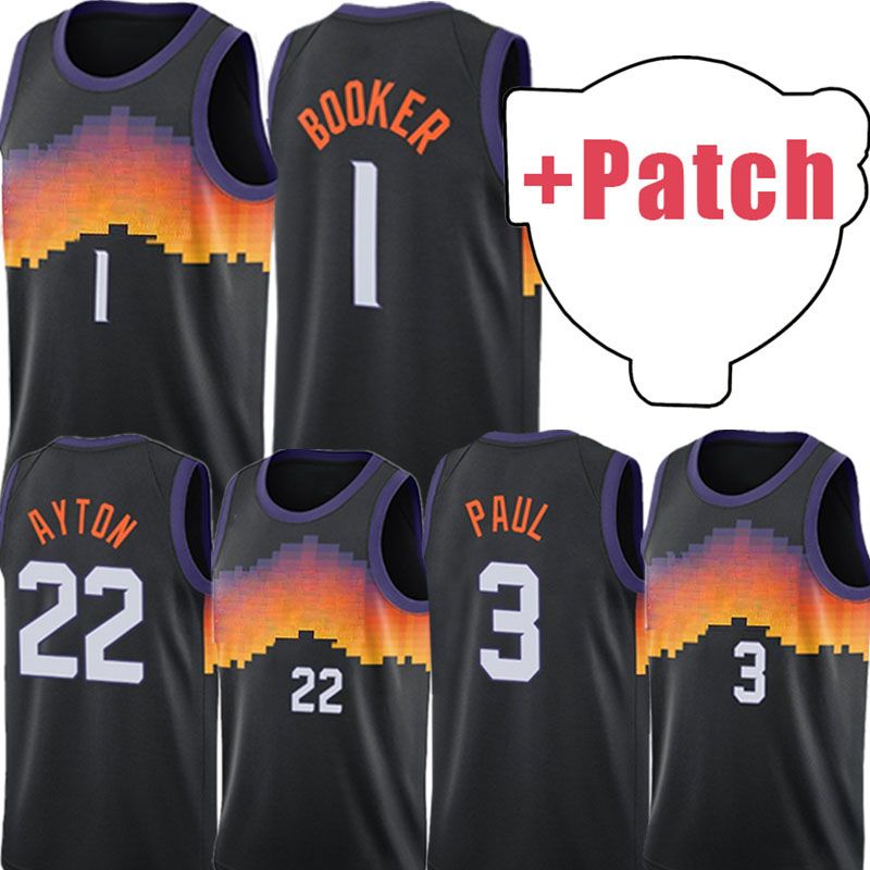 NBA_ ooker Basketball Jerseys DeAndre 22 Ayton Chris 3 Paul Jerseys Retro  Mesh Steve 13 Nash Charles 34 Barkley BLACK Purple Orange White''nba''jersey  