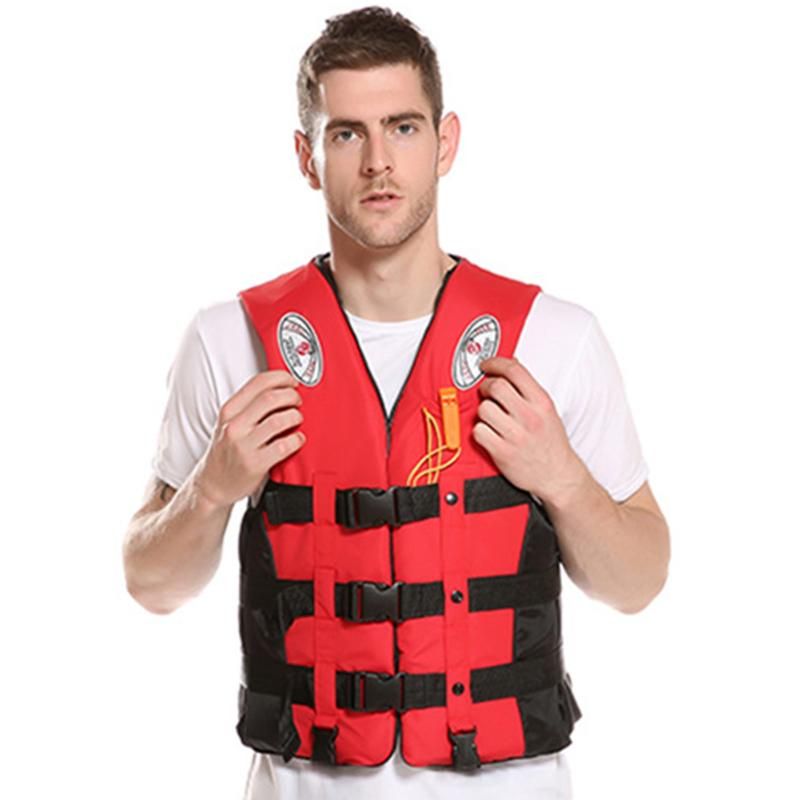 Universal Life Vest Swimming Boating Skiing Survival Suit Polyester Life Jacket 