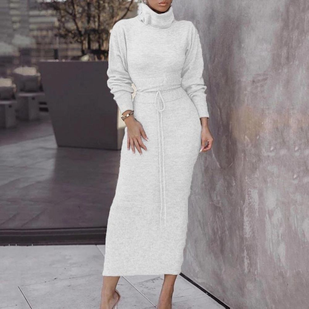 Knitted Sweater And Skirt Two Piece Set 