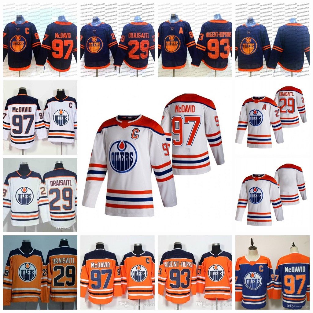 2021 Edmonton Oilers 2021 Revers Retro Jersey Connor McDavid Leon