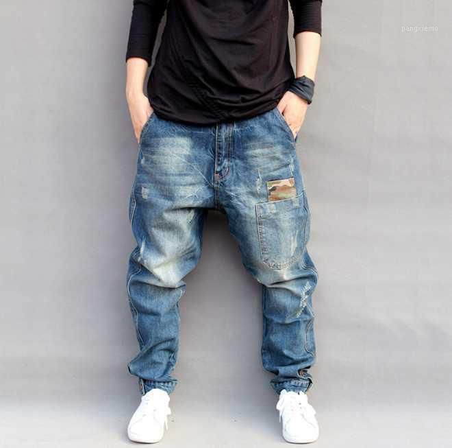 Compra Hombres Baggy Jeans Harem Pantalones Para Hombre Fashions Hip Hop  Street Street Harlan Jeans Pantalones Denim Planchas Joggers Hombres  Bottoms Plus Tamaño XXXL1 Barato | Entrega Rápida Y Calidad | Es.Dhgate