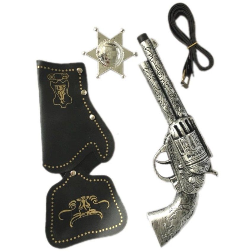 Wild West Cowboy Heróis Dress Up Set com armas Pistolas Coldre Brinquedos Acessórios 