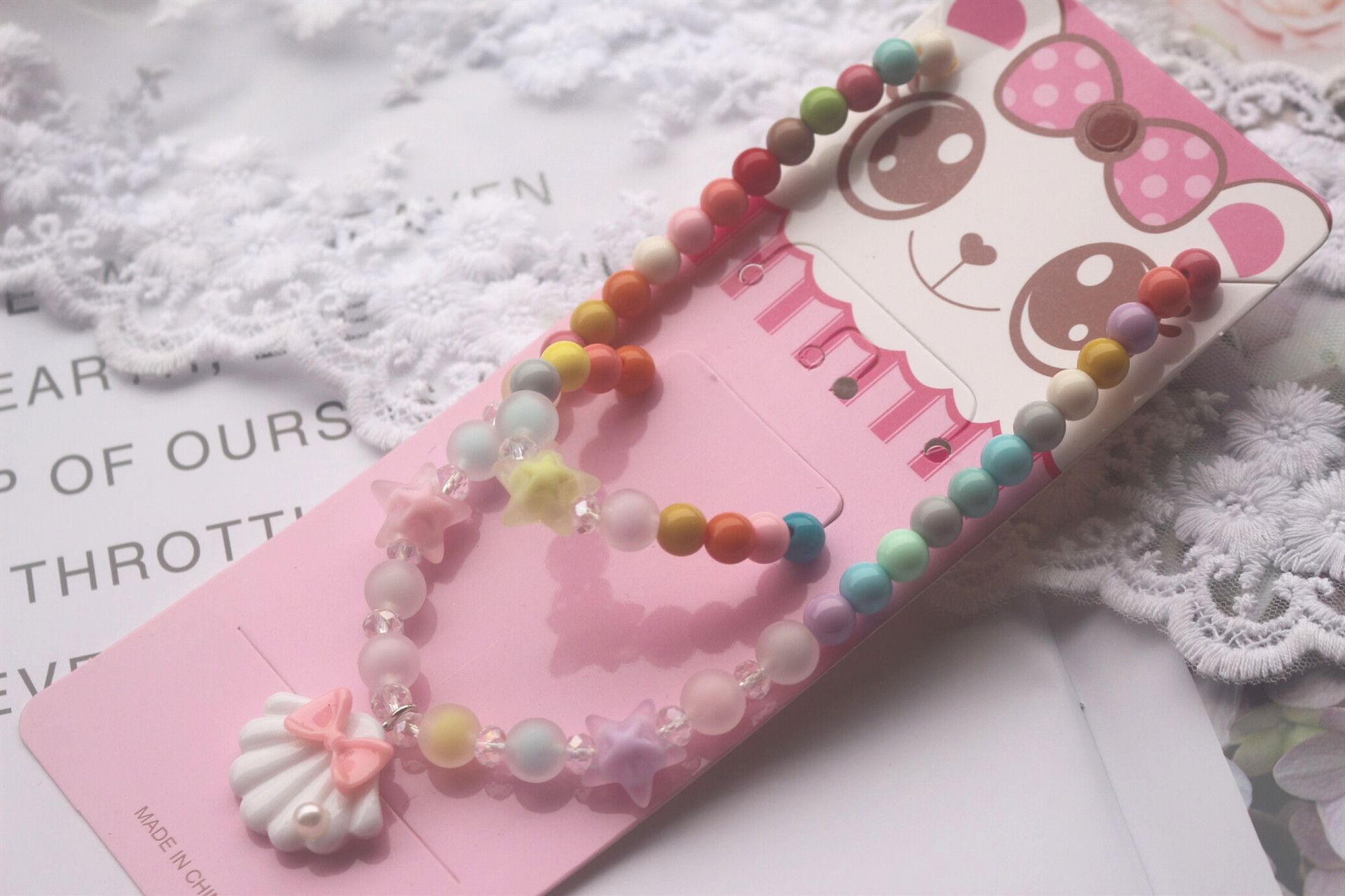 Fille Enfants Bijoux Coreenne Nouvelle Fille Collier Enfants Bracelet Accessoires Bonbons Perle Bebe Shell Collier Bracelet Bijoux Cadeau De Noel Du 1 1 Dhgate