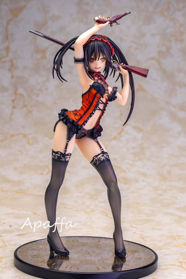 20cm Date A Live Anime Figure Black Dress Casual Wear Kurumi Tokisaki PVC  Action Figure Car Decoration Collection Model Toy Gift - AliExpress