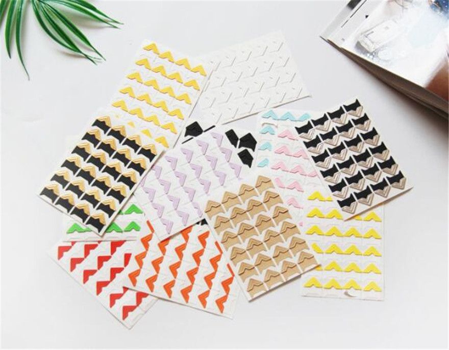 DIY Corner Kraft Paper Stickers Frame Photo Album Decoration Handmade Scrapbook DIY Corner Kraft Paper Stickers Frame Photo Album Decoration Handmade Scrapbook