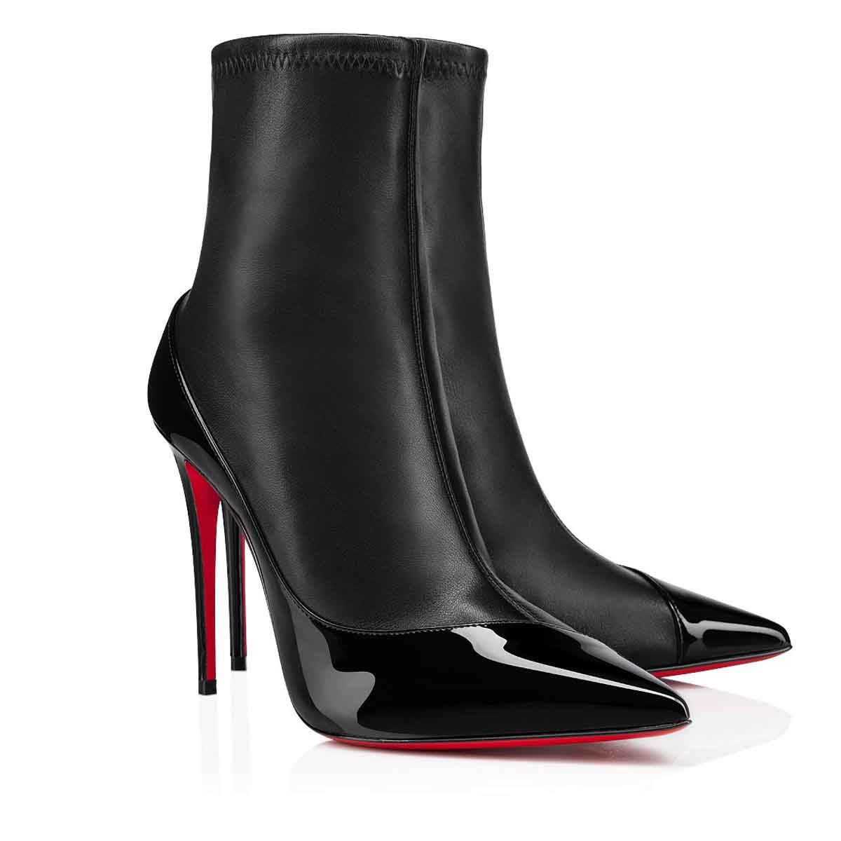 Hot Sale Lady Shoes Red Bottom Ankle Boot Bibooty Suede ...