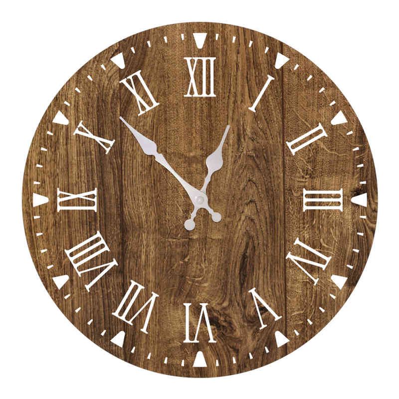 Wood Clock 7-10 Inch 25 Cm