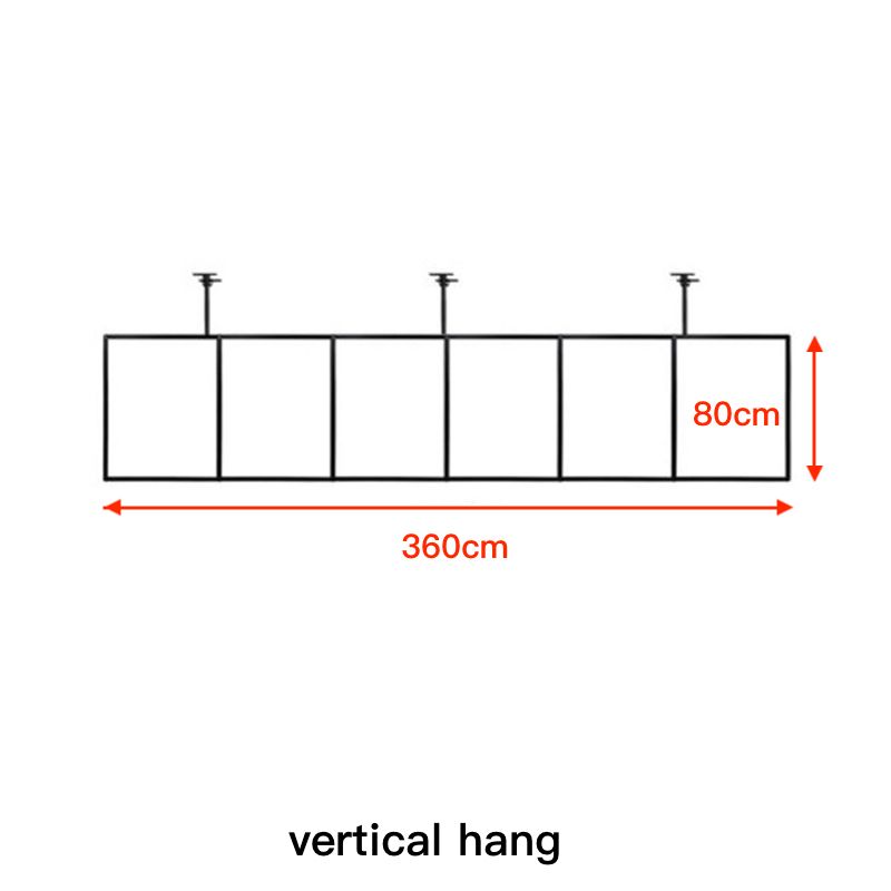 6 pièce suspendue verticale