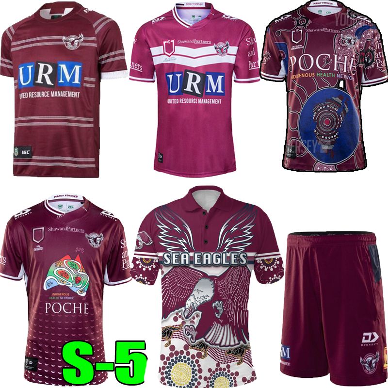 Sporting Goods New 2020 2021 Manly Sea Eagles Rugby Jersey Men S Short Sleeve Tshirt S Xxxl Rugby Union
