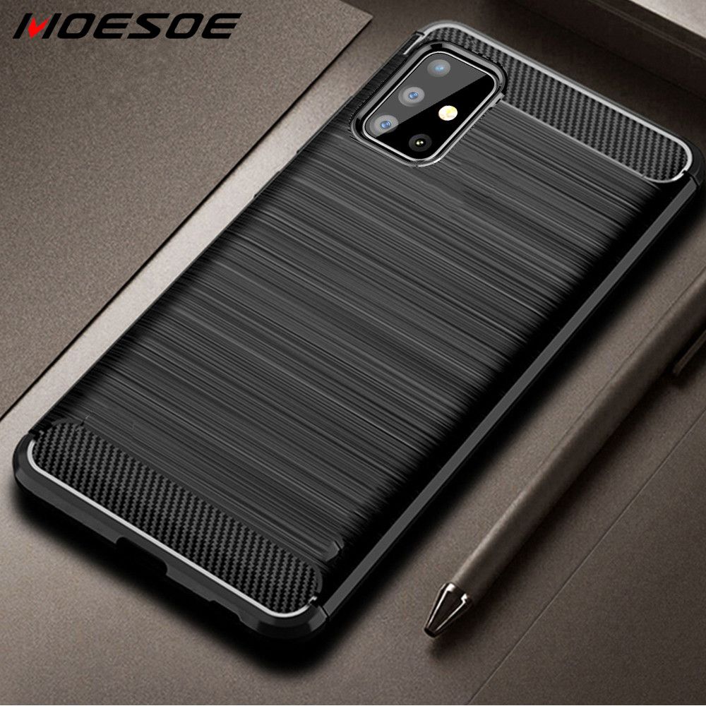 Carbon Fiber Shockproof Soft Phone Case For Samsung Galaxy S20 Ultra