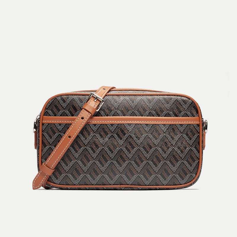 Unisex Monogram Print Camera Bag