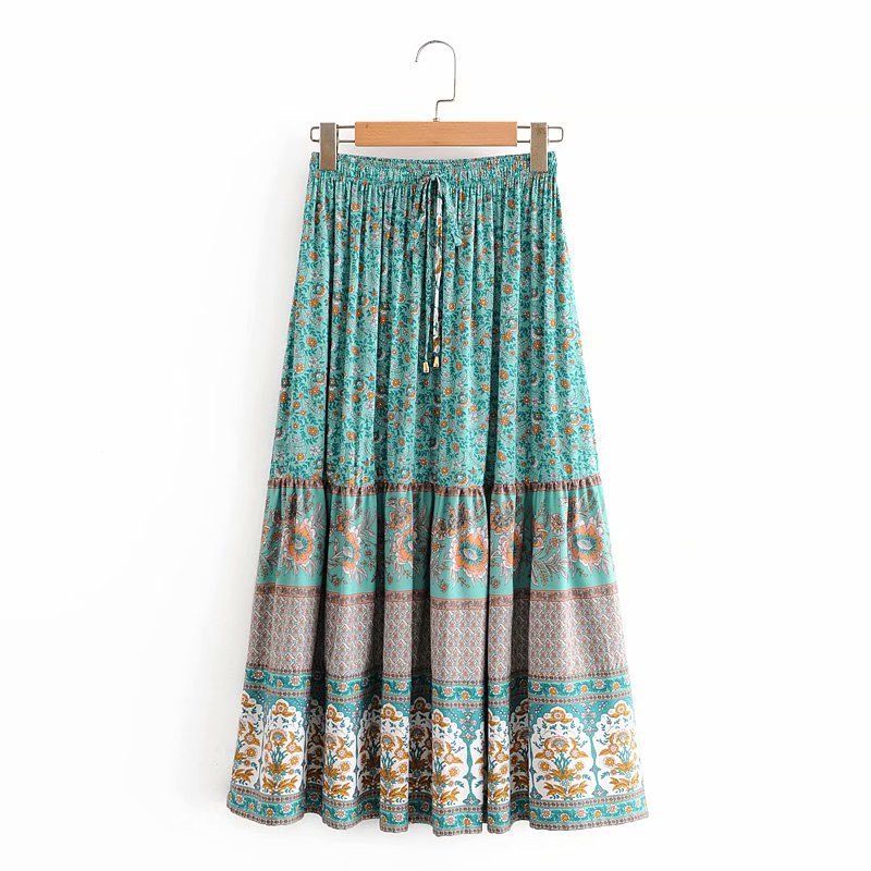 cotton maxi skirts for summer