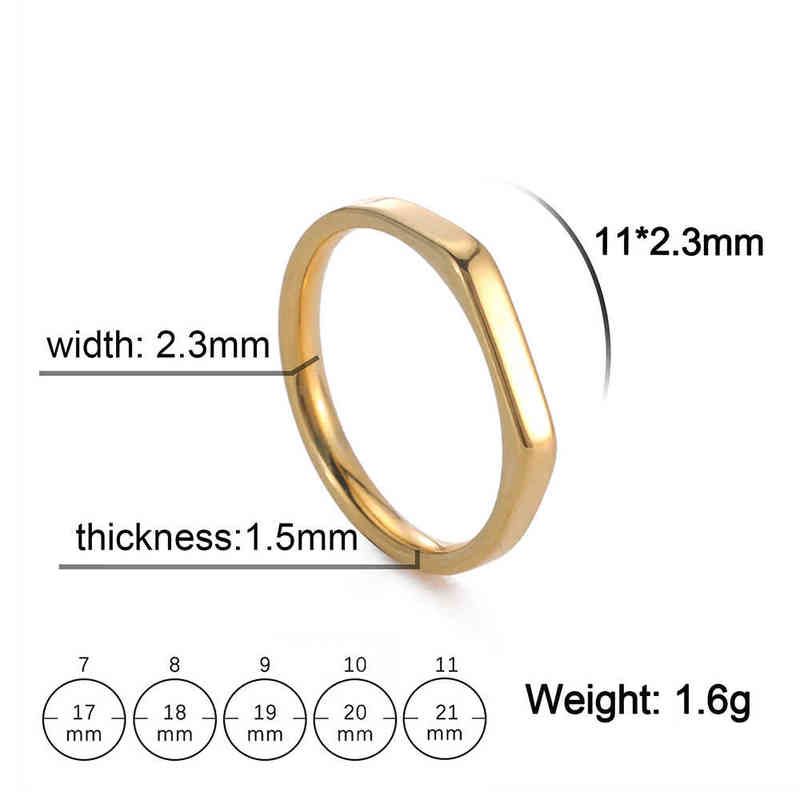 2.3mm breit - Gold