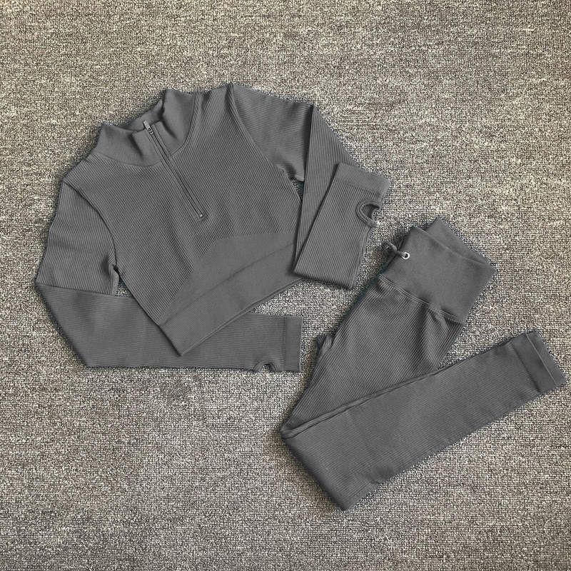 2PCS Gray Long