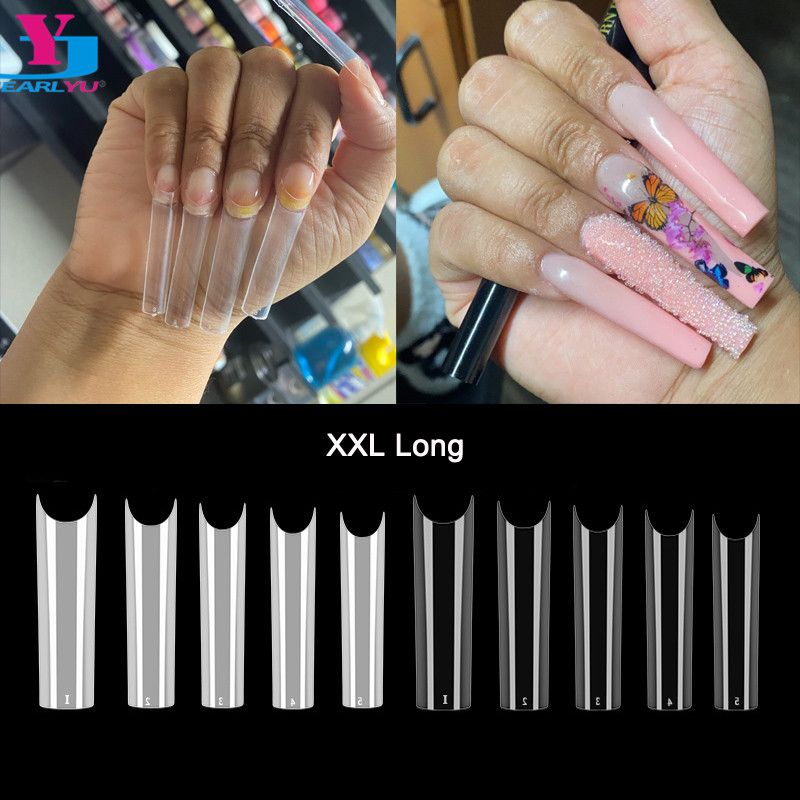 herstel gelijktijdig Apt Bag XXL False Nail Tips Extra Long Full Cover Nails Fake Tip Square  Clear/Natural Press On Nails Extensions 10sizes New From Jinggongbeauty,  $21.62 | DHgate.Com