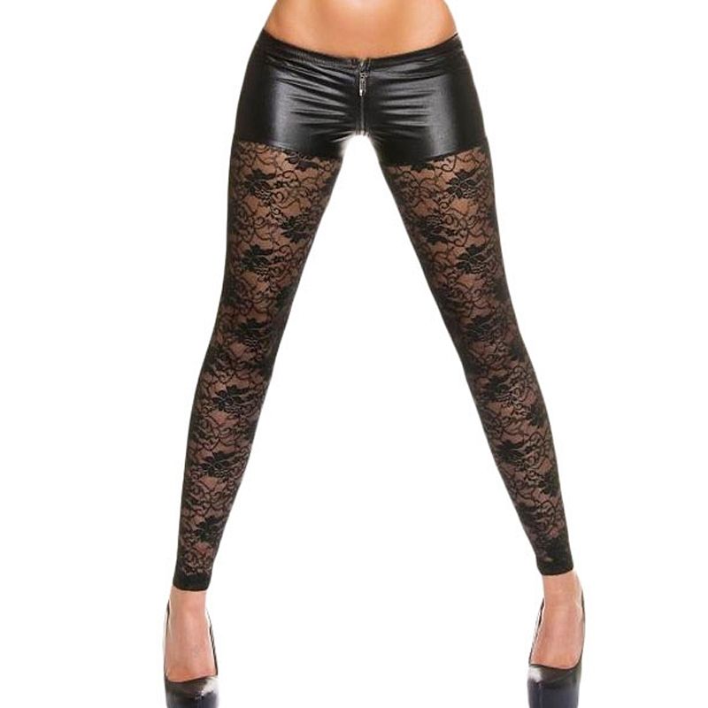 Lace See Through Leggings