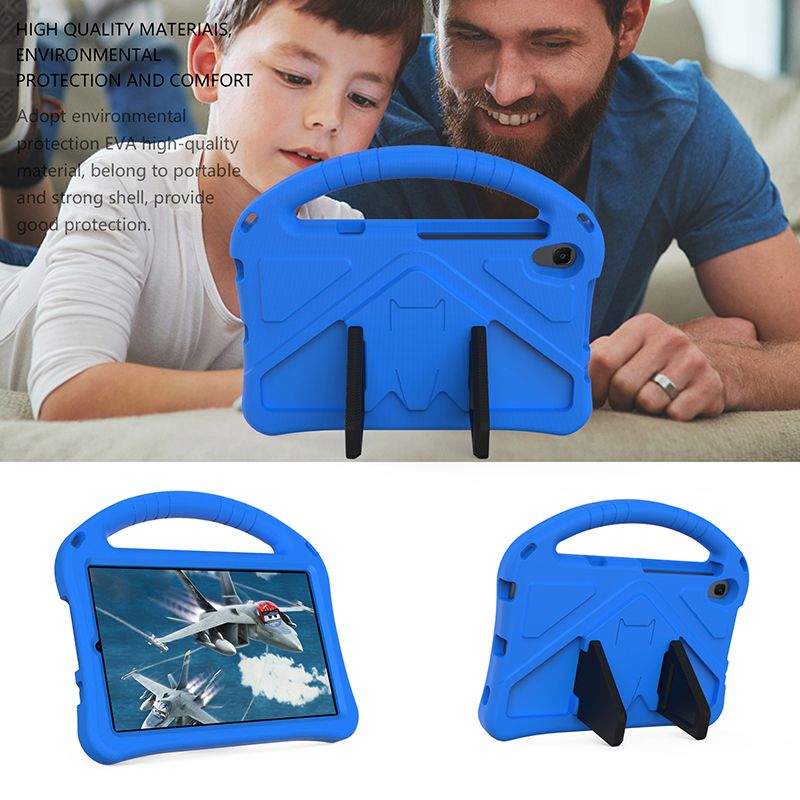 protector de pantalla a prueba de golpes Timecity Funda para Lenovo Tab M8 correa de hombro y soporte para lápiz para Lenovo Tab M8 color azul claro soporte giratorio 360°