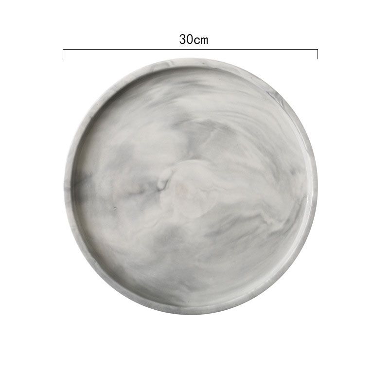 12 inch round - gray