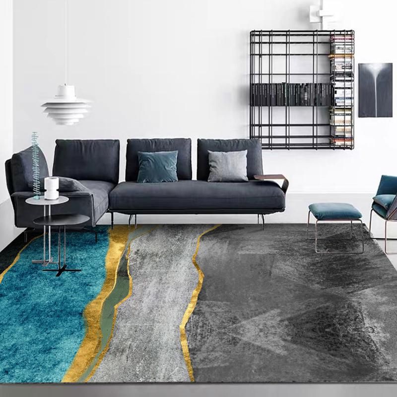 Alfombras Nordic Abstract Estilo de Contraste Alfombra Americana Luz Lujo Lujo Sala de