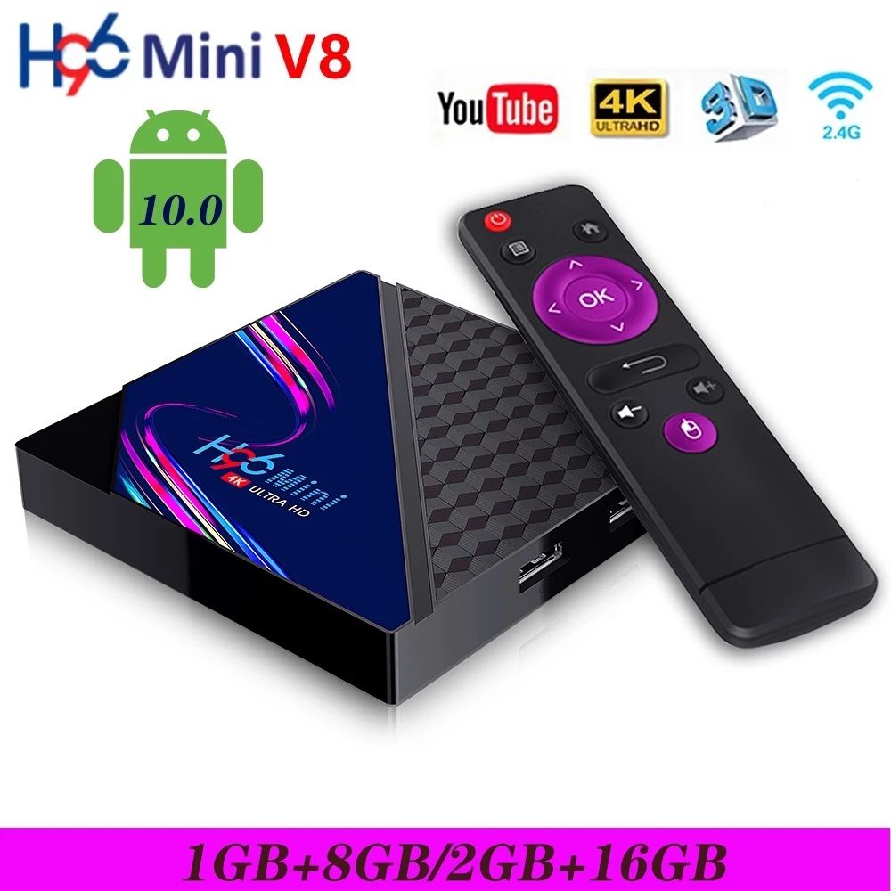 H96 Mini V8 Smart Tv Box Android 10 0 Rk3328a 2 Gb 16 Gb 4k 3d 2 4g Wifi Media Player Pk T95 X96q Von Gaoxinteam 19 72 De Dhgate Com
