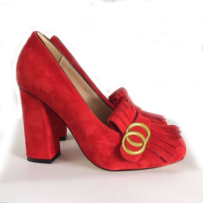 Rood suede