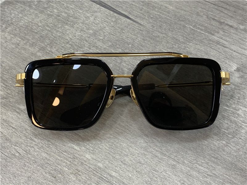 Acquista Occhiali Da Sole Quadrati Da Uomo Seven In Oro Nero Con Lenti  Grigio Scuro 135 Occhiali Di Protezione UV Con Scatola A 45,86 € Dal  Jenlsky | DHgate Italy