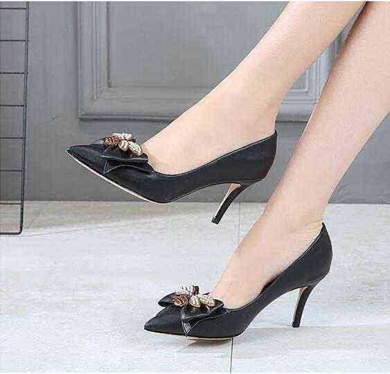 Black 9cm Heel