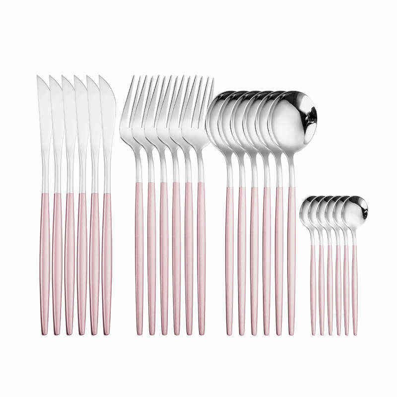 Pink Silver 24pcs