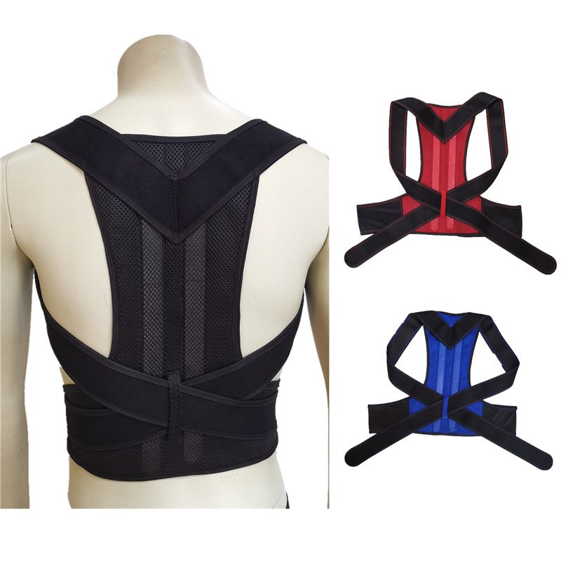 2021 Back Support Sitting Posture Correcting Belt Breathable Anti Hump Band Adjustable Double