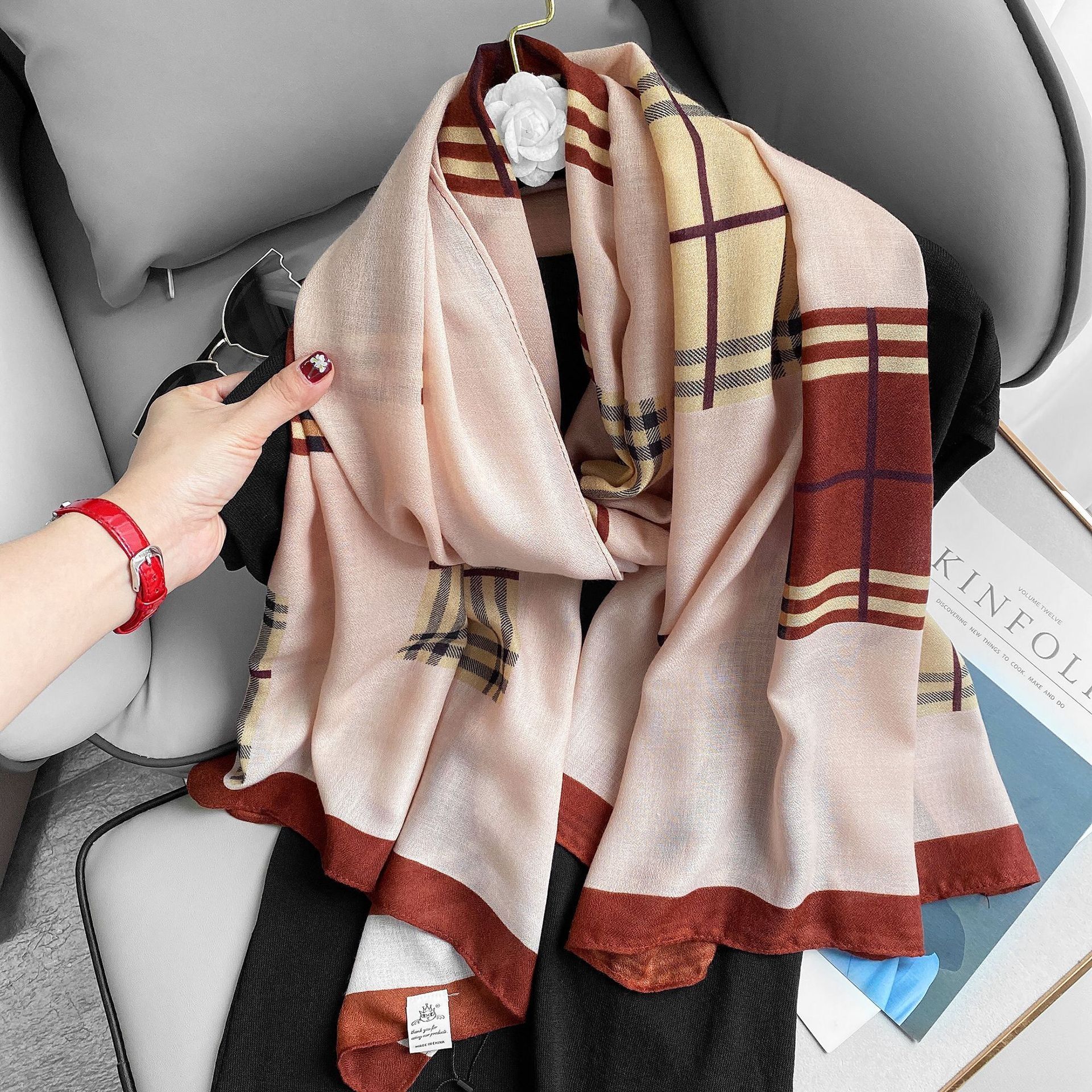 Wjcy Factory directamente sólido chal bufanda niñas damas s blandas aden recién nacidos