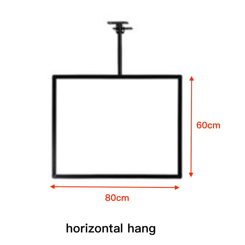 1 piece horizontal hang